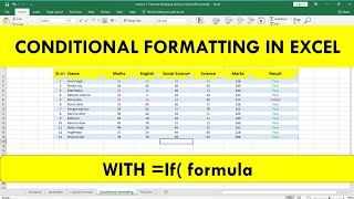 conditional formatting in excel [upl. by Mattie]