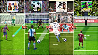 FC MOBILE 🆚 DLS 24 🆚 eFOOTBALL 🆚 VLF 🆚 TOTAL FOOTBALL 🆚 FTS  REALISTIC PENALTY SHOOTOUT COMPARISON🔥 [upl. by Rellia]