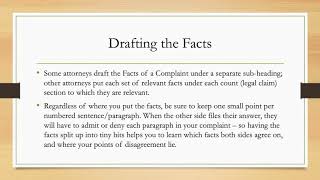 How to Draft a Civil Complaint PowerPoint Lecture [upl. by Arriet]