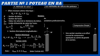 Poteau en BÉTON ARMÉ Dimensionnement et Ferraillage Partie 1 [upl. by Isewk978]