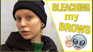 VLOG  Tanning Hair Dyeing amp Brow Bleaching [upl. by Lasley379]