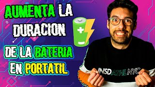 ⚡ Cómo OPTIMIZAR y Aumentar la Duración de la BATERÍA de un Portátil 🔋 [upl. by Maro]