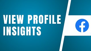 How To View Profile Insights On Facebook EASY [upl. by Enia]