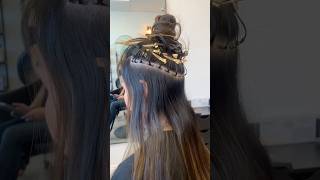 Seamless weft extension transformation wefthair hairextensions sewinweave transformation wefts [upl. by Tiana]