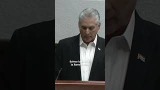 Miguel DíazCanel en la clausura del VII Pleno del Comité Central del Partido Comunista de Cuba [upl. by Ayrolg]