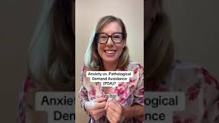 Anxiety vs Pathological Demand Avoidance PDA [upl. by Driskill]