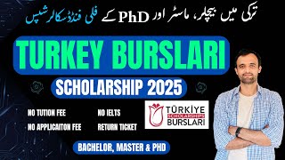 Turkey Burslari Scholarship for Pakistani Students 2025  How to Apply [upl. by Floeter756]