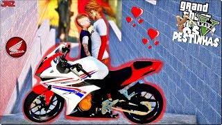 GTA V  OS PESTINHAS  ZÉ DROGUINHA COISO COM NOVINHA NA VIELA DE MINI CBR 600RR JÁ ERA  EP 45 [upl. by Malvina]