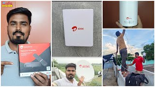 Airtel Air Fiber Installation  Speed Test  4K Android Dolby Atmos Setup Box Unboxing amp Review 2024 [upl. by Blinny]