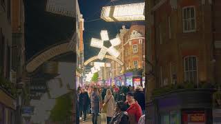 Carnaby Street London 🇬🇧 shorts christmas travel london beautiful [upl. by Biddle]