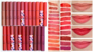 3CE Velvet Lip Tints  Review amp Lip Swatches of ALL 23 SHADES [upl. by Rogers]