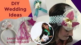 DIY Wedding Ideas for Flower Girl Wands Headbands with Bowdabra [upl. by Enyahs]