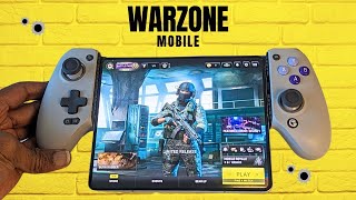 Warzone mobile full 60 fps gameplay Galaxy Z Fold5 [upl. by Ahseekal]