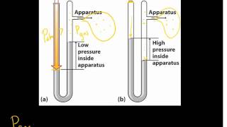 Pressure using a Manometer [upl. by Atinuaj]