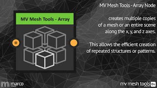 MV Mesh Tools  Array Node [upl. by Assilav]