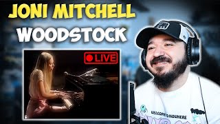 JONI MITCHELL  Woodstock Live InStudio 1970  FIRST TIME HEARING REACTION [upl. by Quirita333]