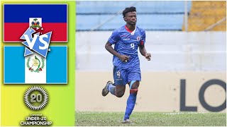 Guatemala vs Haiti Live Stream  Concacaf U20 World Cup Qualifiers 2024  Watchalong [upl. by Llirred]