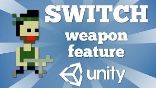 How to make switch weapon feature in Unity 2D arcade game  Very simple Unity 2d Tutorial [upl. by Arikahs]