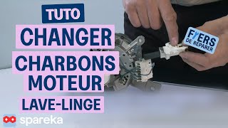 Comment changer les charbons moteur dun lavelinge [upl. by Hairem]