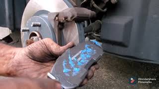 2011 Nissan Altima front Brake Pads amp Rotors replaced DIY [upl. by Oletha]