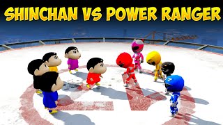 Shinchan Vs Power Rangers in GTA 5  Funny Car Race in GTA 5  Gta 5 Tamil [upl. by Llenyaj]