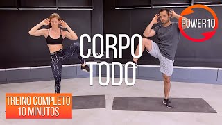 Treino Para o CORPO TODO 1  Sem Equipamento  Power 10  Atividade Certa [upl. by Albertson853]