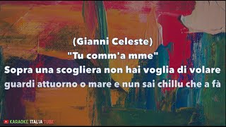 Gianni Celeste  POVERO GABBIANO Tu Comma Mme Base Musicale Karaoke Cover [upl. by Joab]