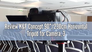 Review KampF Concept 90quot230cm Horizontal Tripod for Camera 360° Rotatable and 120° Tilt Horizontal A [upl. by Genna]