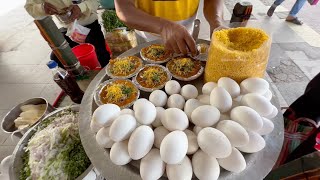 Kolkatas Famous Egg Ghugni at Railway Station  Indian Street Food [upl. by Fredric]