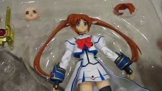 AFR  Nanoha Takamachi Figma Figure Review [upl. by Adekan]