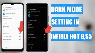 Infinix hot 8 amp s5 new settingnow dark mode option enable on infinix hot 8 amp s5 officially [upl. by Susanne]