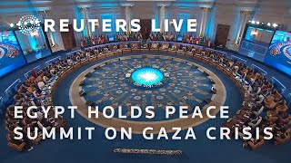 LIVE Egypt holds peace conference on Gaza crisis [upl. by Aimal]