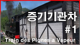 🚂프랑스 니스 Train des Pignes 01  증기기관차 Steam Locomotive 철도 [upl. by Mhoj]