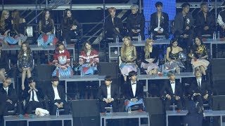 Reaction to 정인워너원 대휘재환 방탄소년단BTSBLACKPINK 블랙핑크 볼빨간사춘기아이콘모모랜드190105 골든디스크 4k Fancam직캠 [upl. by Nosneb]