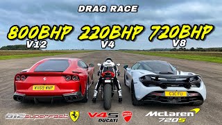 FERRARI vs MCLAREN vs DUCATI SUPER STREET SAVAGES [upl. by Zara86]