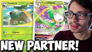 FINALLY Torterras NEW Partners Gardenia amp Lilligant VSTAR Grass Power PTCGO [upl. by Gnilhsa]