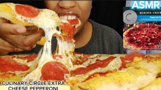 Culinary Circle PEPPERONI PIZZA EXTRA CHEESE amp PEPPERONI CHEWY EATING SOUNDS MASSIVE CHEESE PULL [upl. by Aenea]