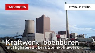 Kohlekraftwerk in Ibbenbüren  Speeddrohnenflug [upl. by Annaicul87]