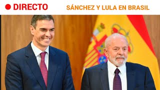 BRASIL PEDRO SÁNCHEZ comparece junto a LULA DA SILVA tras su REUNIÓN  RTVE Noticias [upl. by Oiralednac]