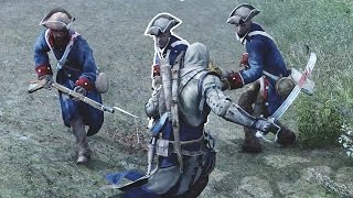 Assassins Creed 3 Connor Near Death Brutal Sword Kills amp Hunting in the Forest Free Roam [upl. by Akili735]