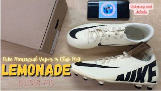 Elevate Your Game Nike Mercurial Vapor 15 Club MG LEMONADE Unboxing [upl. by Kam]