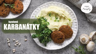 Fazolové karbanátky  vegan recepty  MaruškaVEG [upl. by Eisned]