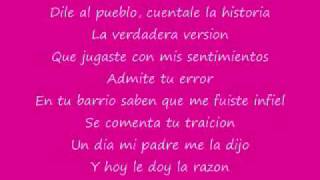 Aventura lyrics Volvio la Traicionera [upl. by Tracie]