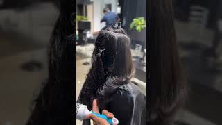 Glamorous Curls Hair Transformation CocoonSalon  Hairstyle Shorts [upl. by Suolkcin]