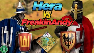 Lithuanians vs Teutons  1v1 Megarandom  vs FreakinAndy  AoE2 [upl. by Pahl]