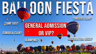 Albuquerque Balloon Fiesta Ticketing Options VIP Glamping Gondola Club and more [upl. by Idaline372]