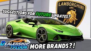 Suggestion for future updates in Dealership Tycoon [upl. by Amian605]