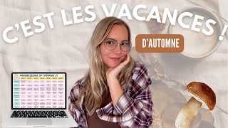 WEEKLY VLOG  VACANCES D’AUTOMNE 🍂 préparation de la période 2 amp activités d’automne [upl. by Barkley]