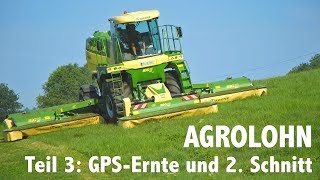 Lohnunternehmen Agrolohn GPS Ernte und zweiter Schnitt [upl. by Esalb974]