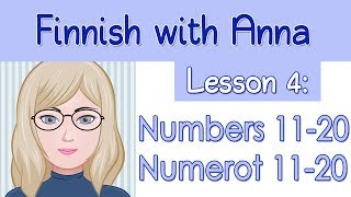 Learn Finnish Lesson 4 Numbers 1120  Numerot 1120 [upl. by Iru]